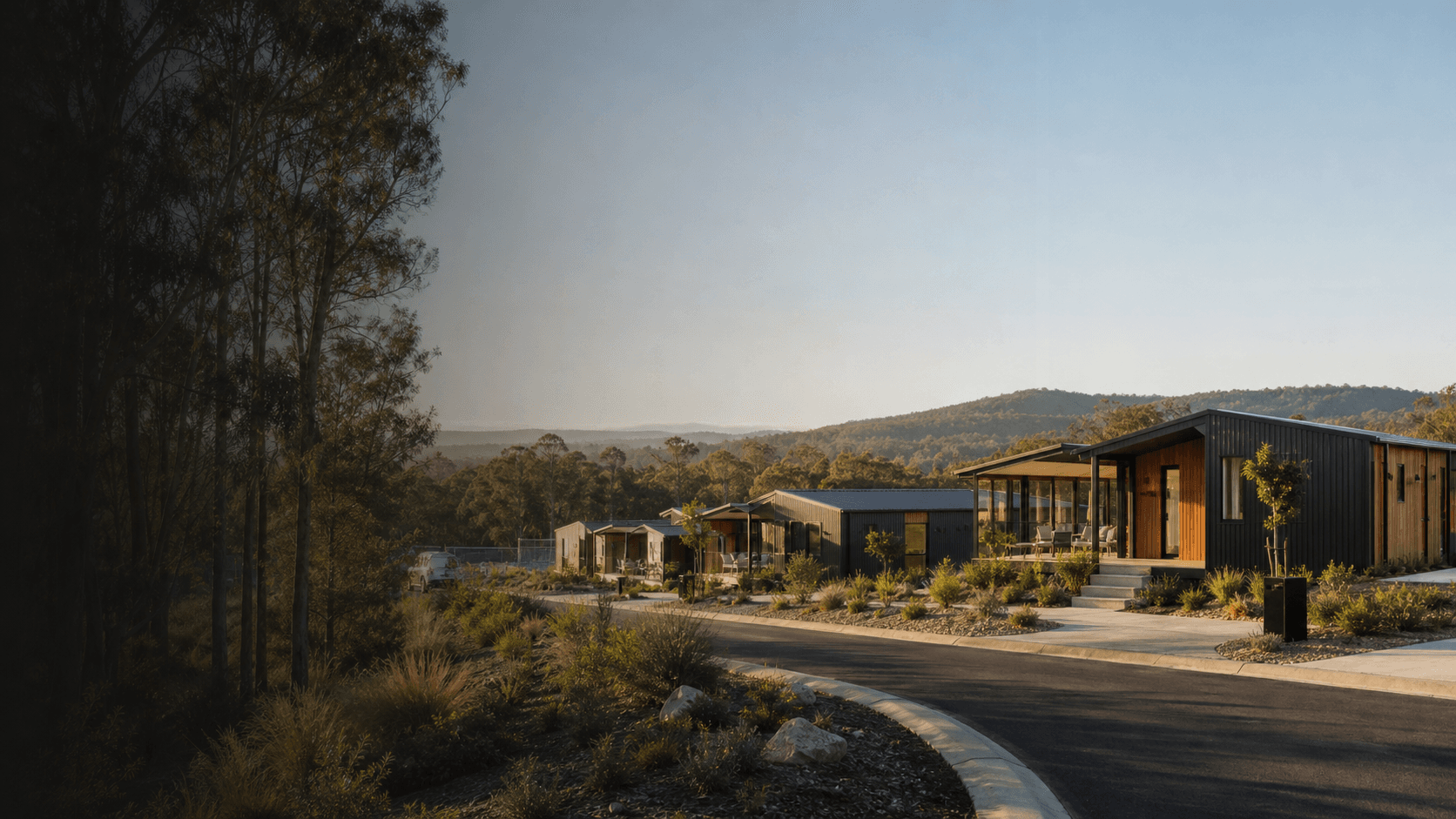 Multi-unit modular housing development planned around staged site access and delivery