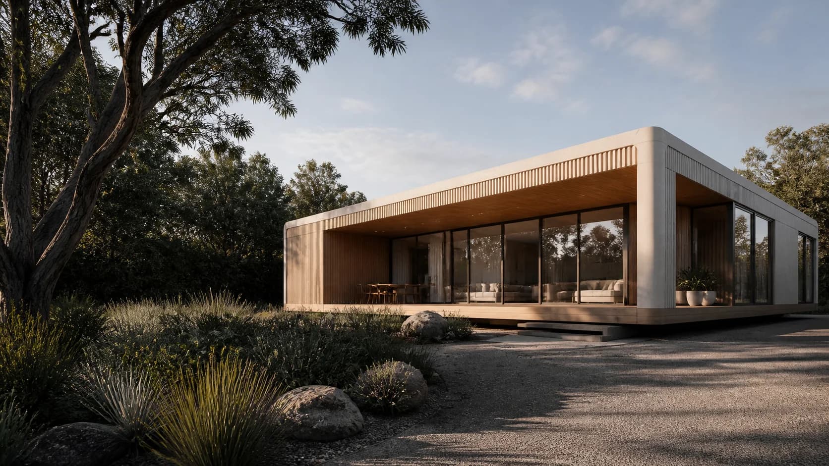 Contemporary modular residence in a refined Australian landscape