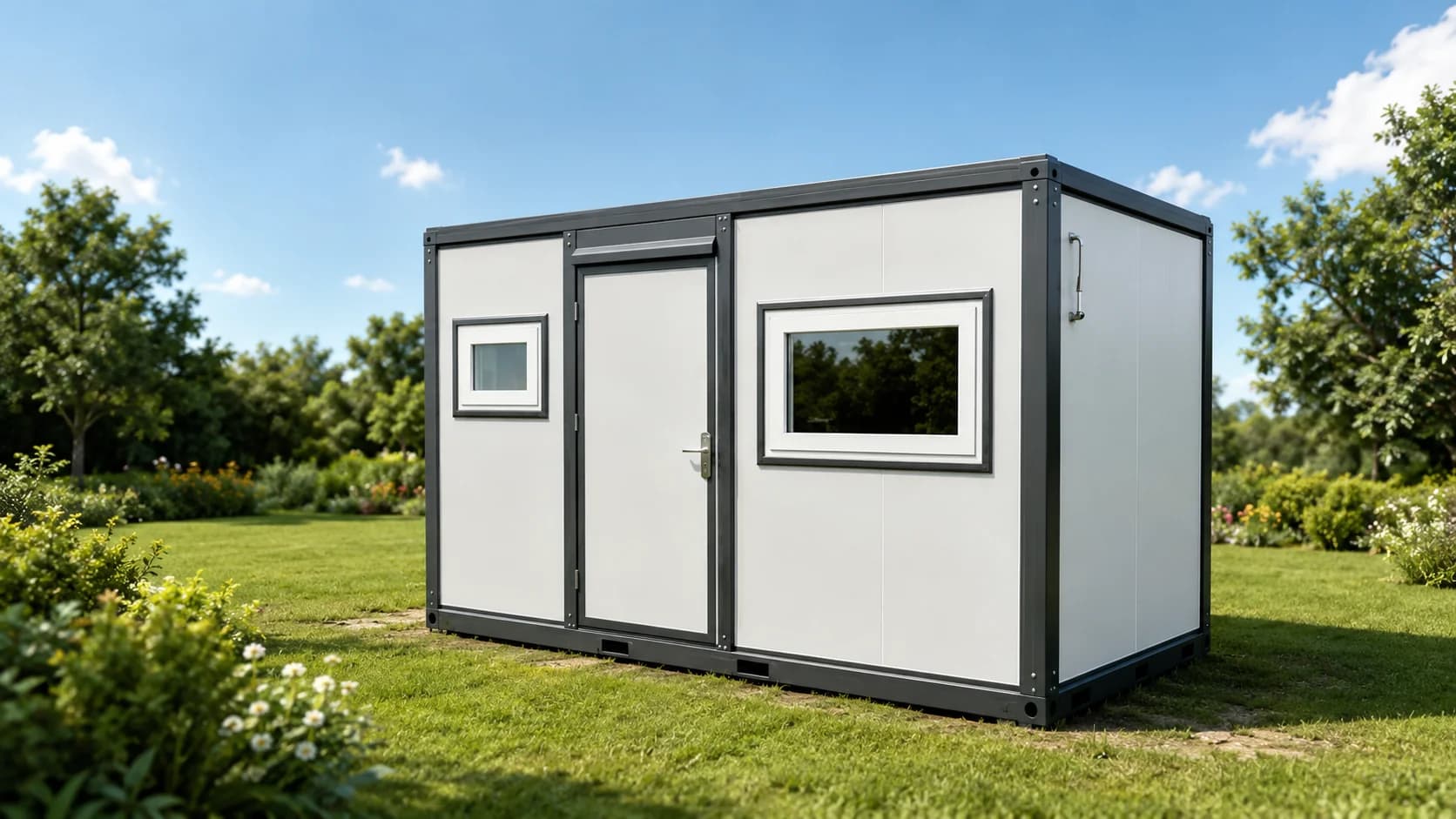 13FT Container Office exterior by ModuHaus