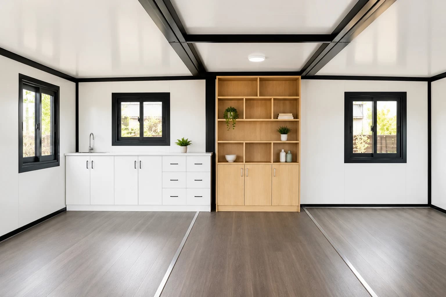 6M Container Home - Empty — interior view 3