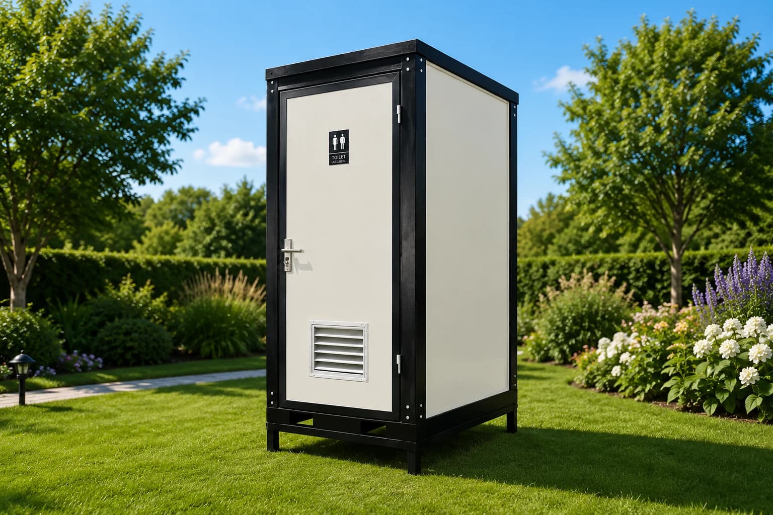 Single Toilet Block exterior detail