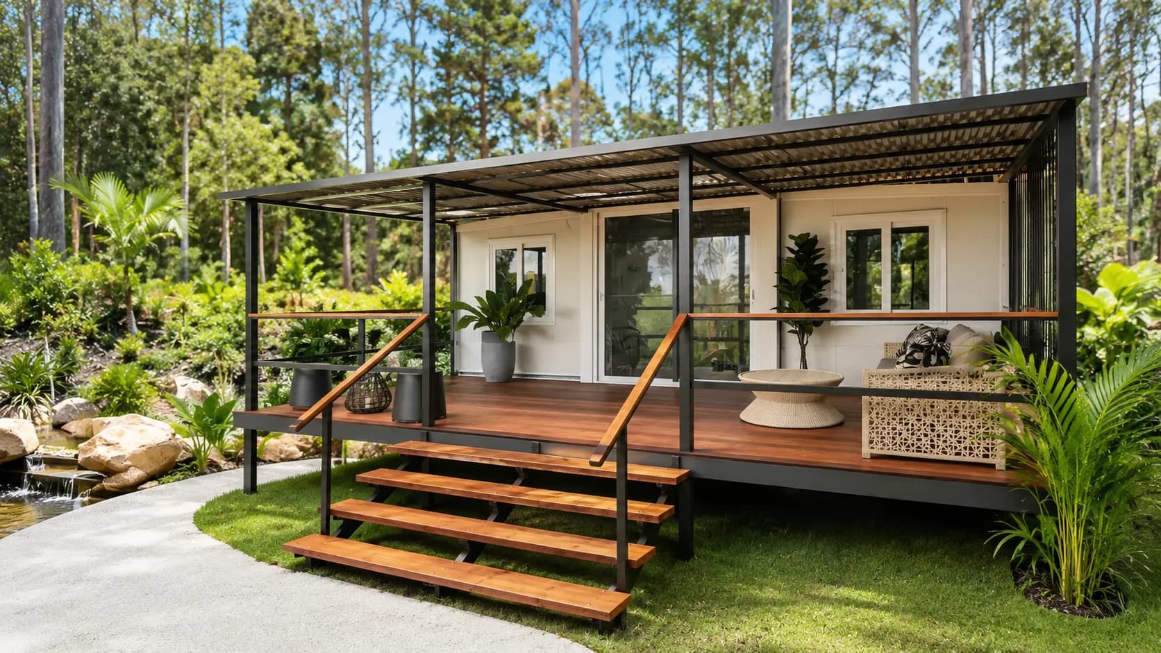 The Clearing exterior by ModuHaus